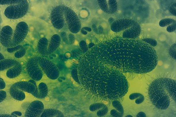 细菌的科学背景。三维演示图片下载