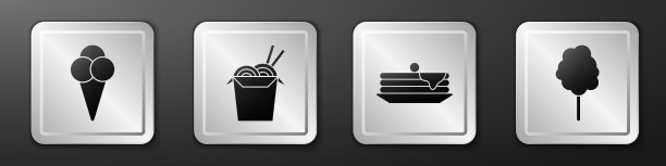 把冰淇淋放在华夫筒里，亚洲面条和图片下载