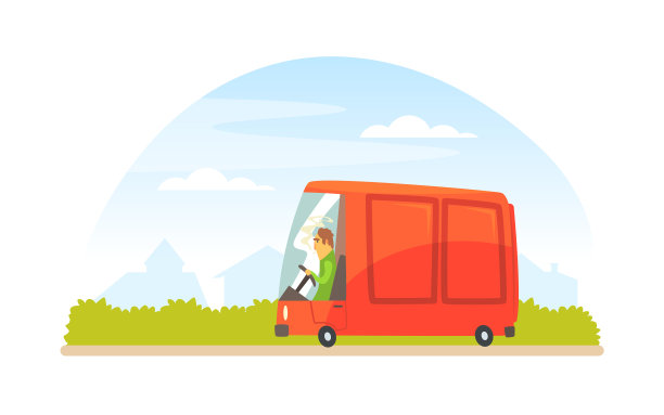 沿着城市道路驾驶汽车的男子图片下载