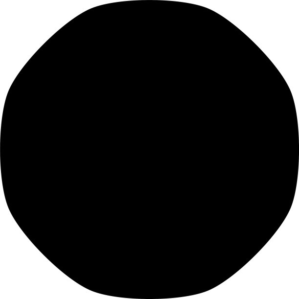 圆形多边形形状在黑色光滑软点图片下载