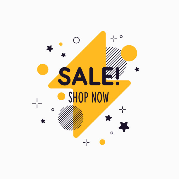 销售海报。时髦，现代的海报来宣传你的商品。矢量插图。图片下载