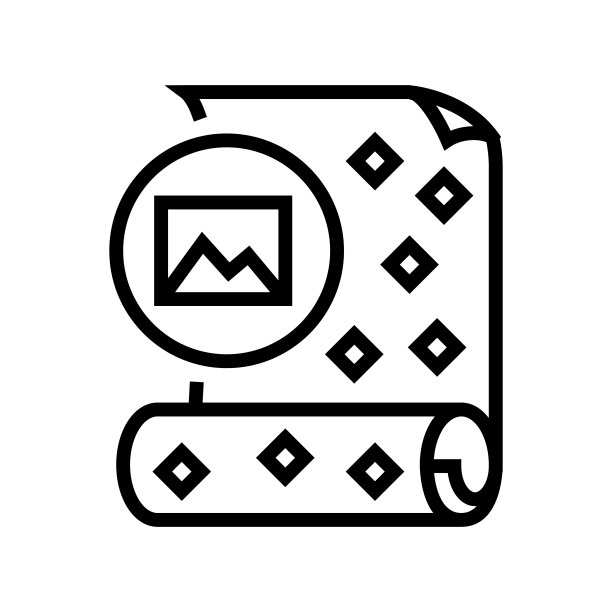 照片墙纸线条图标矢量插图图片下载