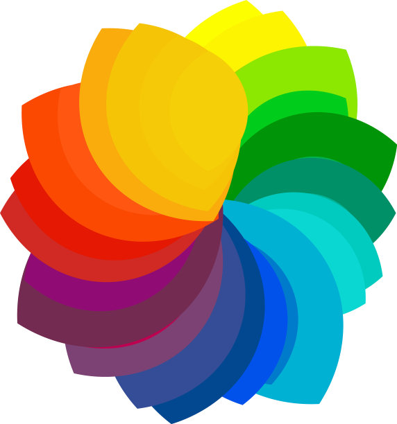 彩色光谱彩色抽象曼荼罗图案图片下载