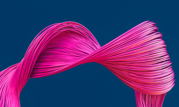 一组紫红色的电缆图片下载