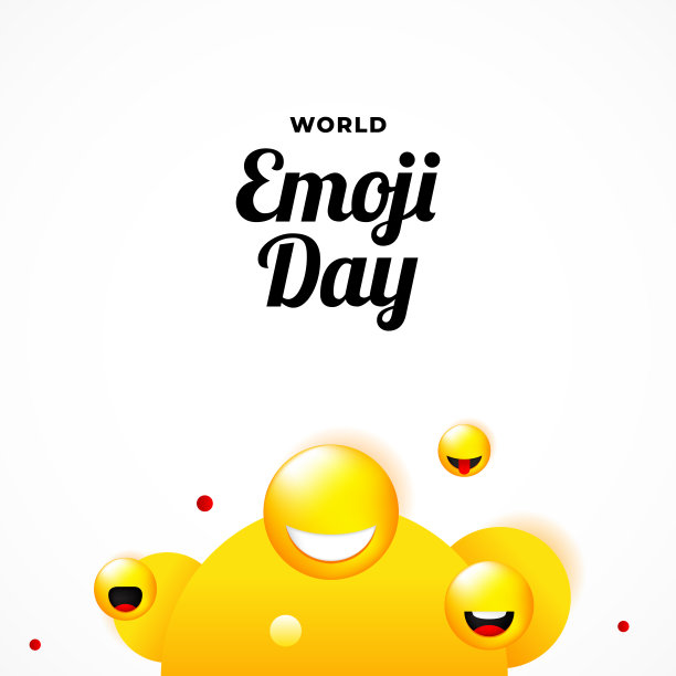 世界表情符号日背景设计图片下载
