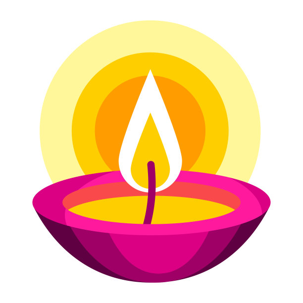 排灯节油灯插图。迪帕瓦利节或dipavali灯节。图片下载