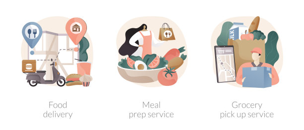 检疫食品要件提供抽象概念病媒插图。图片下载