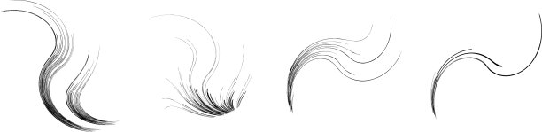 有机杂草草像弯曲的波浪线图片下载