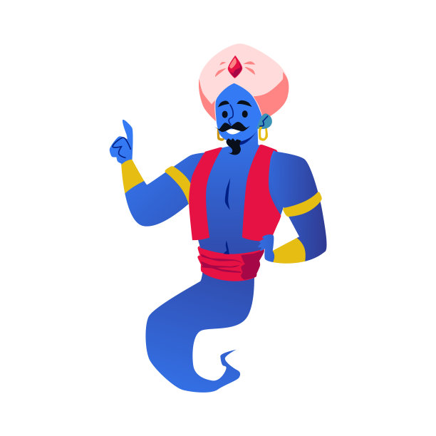 创造奇迹的阿拉伯神灯精灵图片下载