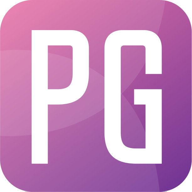 Pg字母标志设计风格简约图片下载