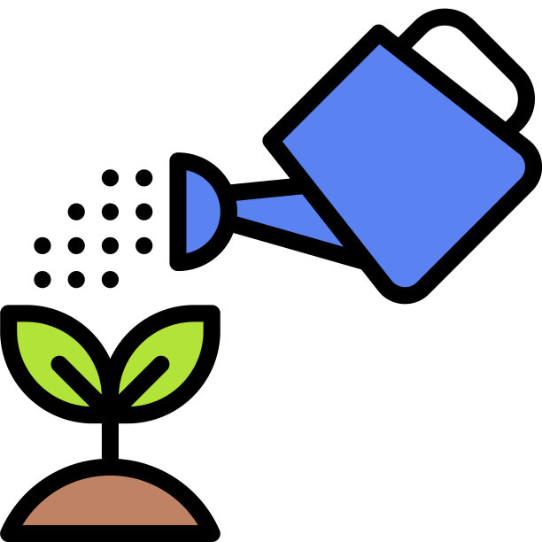 地球日相关植物浇水图标图片下载