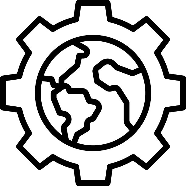 地球日齿轮图标图片下载