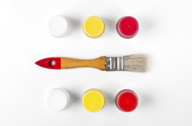 水粉画设置和刷在白色图片下载