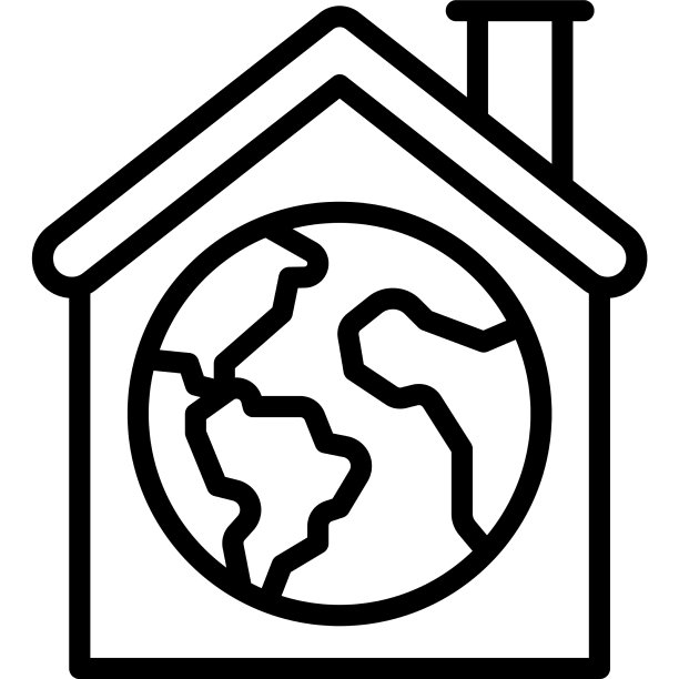 生态房屋图标，地球日相关图片下载
