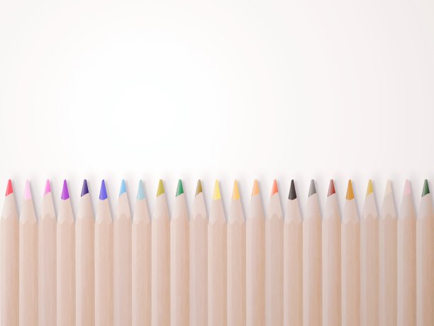 五彩缤纷的彩色铅笔图片下载