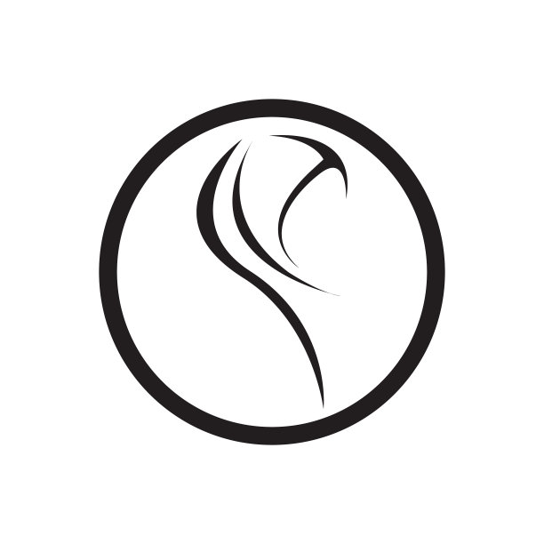 穆斯林头巾标志模板设计图片下载