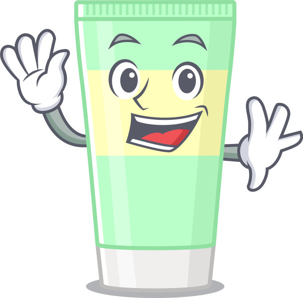 迷人的洁面泡沫吉祥物设计风格图片下载