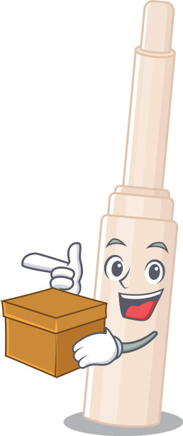 一个欢快的遮瑕棒卡通设计理念图片下载