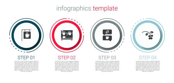 设路牌咖啡机和咖啡机图片下载