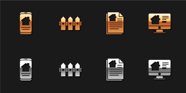 设置在线房地产房子花园栅栏木制图片下载