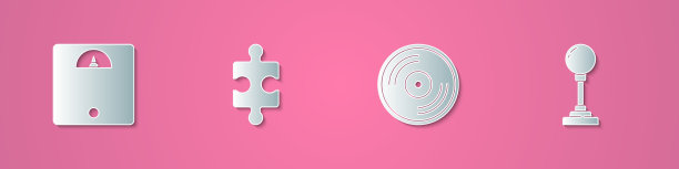 设置剪纸浴室秤片拼图图片下载