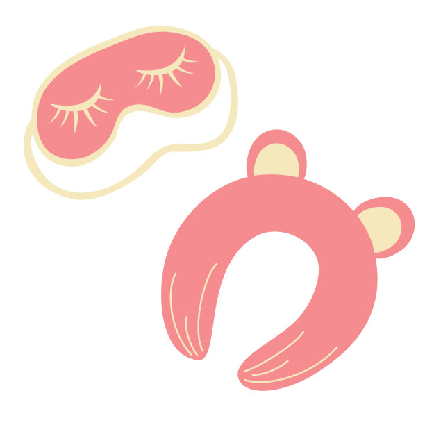 旅行睡袋，带耳塞和睡眠面罩图片下载