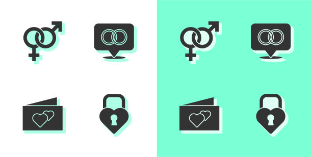 设城堡形状心性别问候图片下载