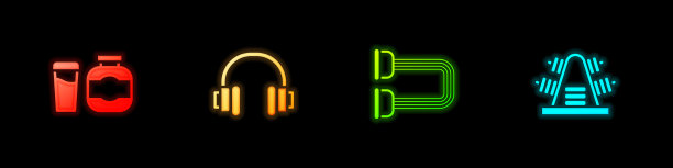 设置运动营养耳机扩胸器图片下载