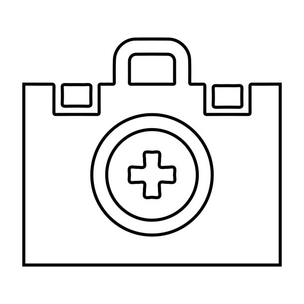 急救箱、医疗保健、医疗救助、医疗急救、医药箱图标图片下载
