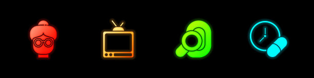 给奶奶装上复古电视助听器图片下载