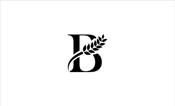 小麦标志字母b图片下载