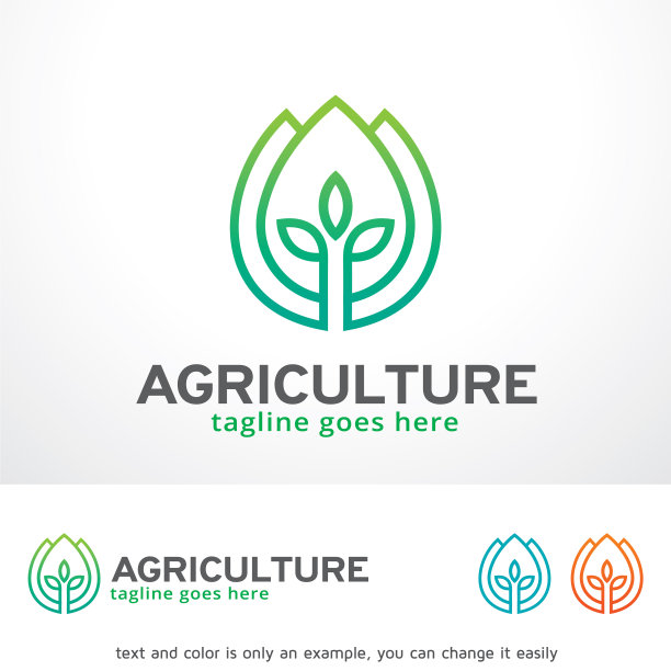 农业标志模板设计图片下载