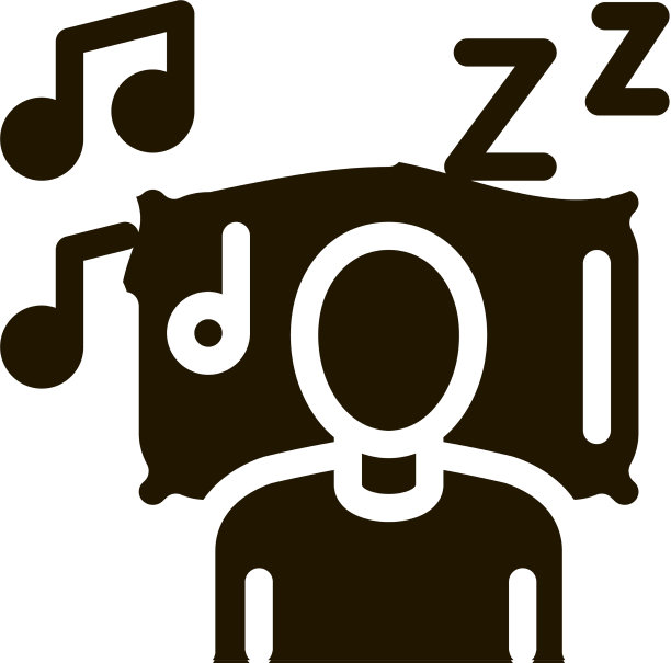 伴着音乐符号入睡图片下载