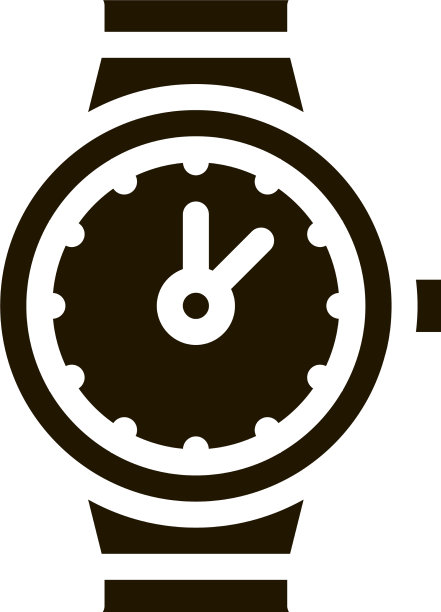 瑞士手表图标字形图片下载