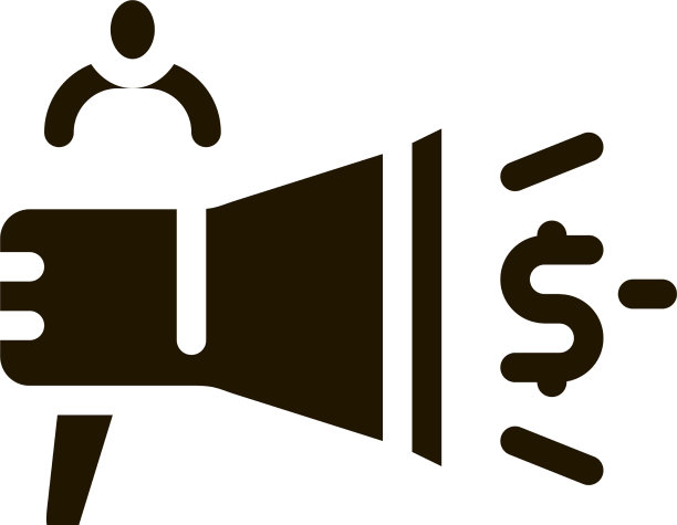 喇叭公告金钱图标图片下载