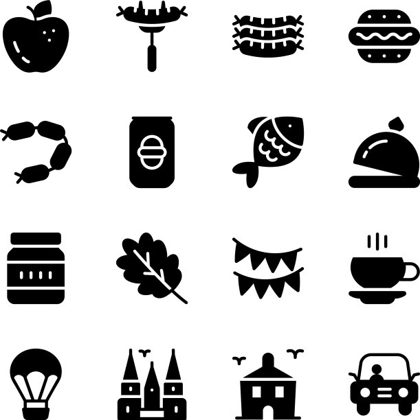 德国食物和地标随处可见图片下载