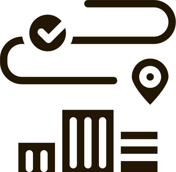 在住宅建筑的地理位置图标图片下载