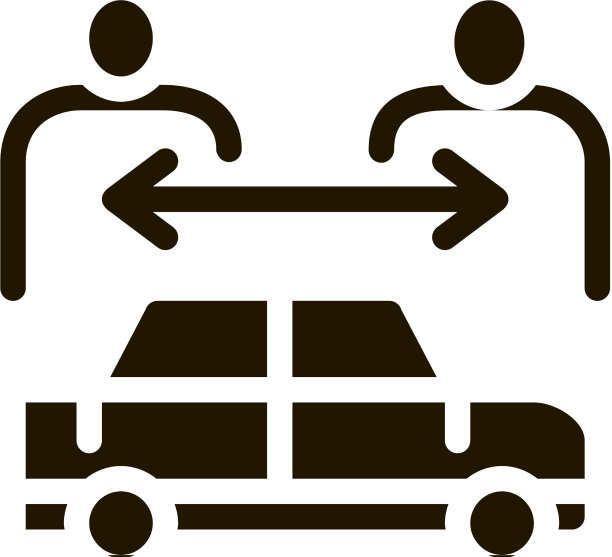 两个买家每辆车的图标字形图片下载