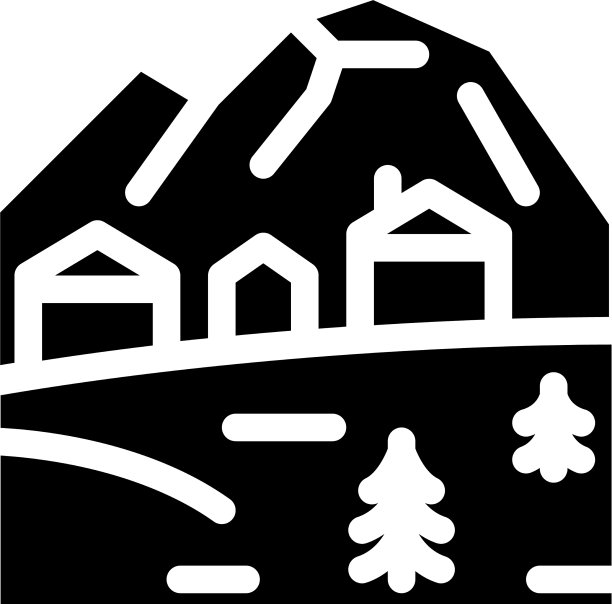 山村图标字形图片下载