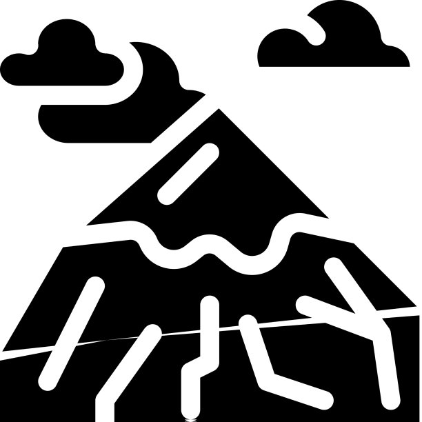 头山图标字形图片下载