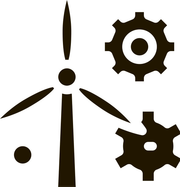 风车设置图标字形图片下载