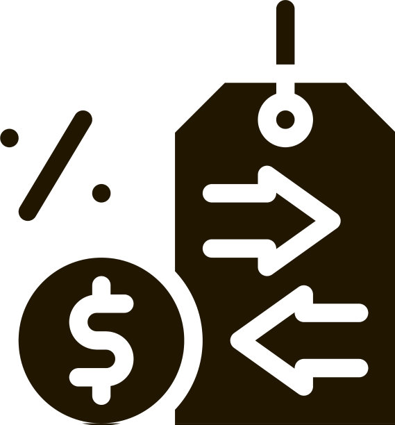 现金利息价格标签图标图片下载