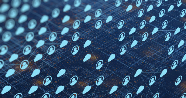 社交网络连接的未来技术背景图片下载