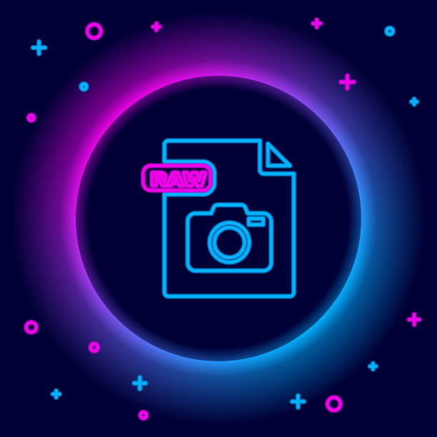 发光的霓虹灯行原始文件文件下载原始图片下载