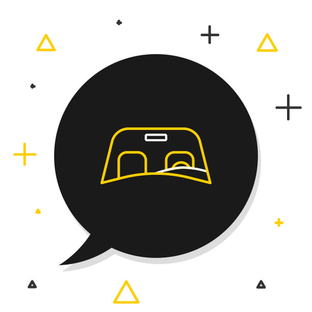 线汽车挡风玻璃图标孤立在白色图片下载