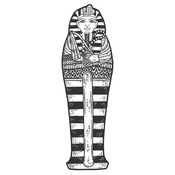 古埃及法老图坦卡蒙石棺图片下载