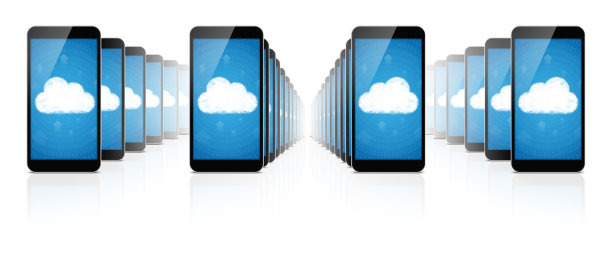 智能手机与云计算连接隔离图片下载