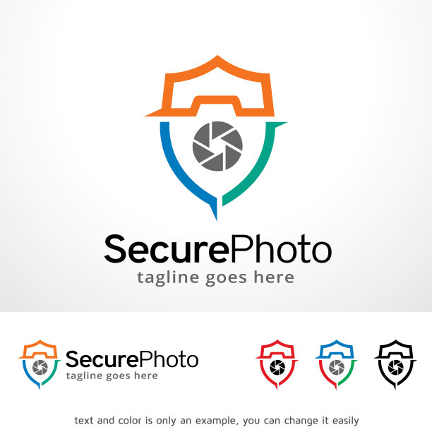 安全照片标志模板设计图片下载