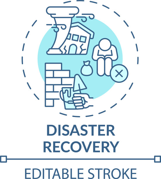 灾难恢复概念图标图片下载