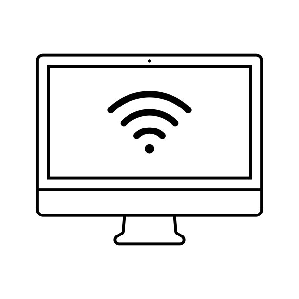 简单的矢量图标为wifi，互联网，网络，无线，个人电脑和更多。图片下载